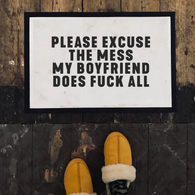 Boyfriend Does Fuck All Door Mat